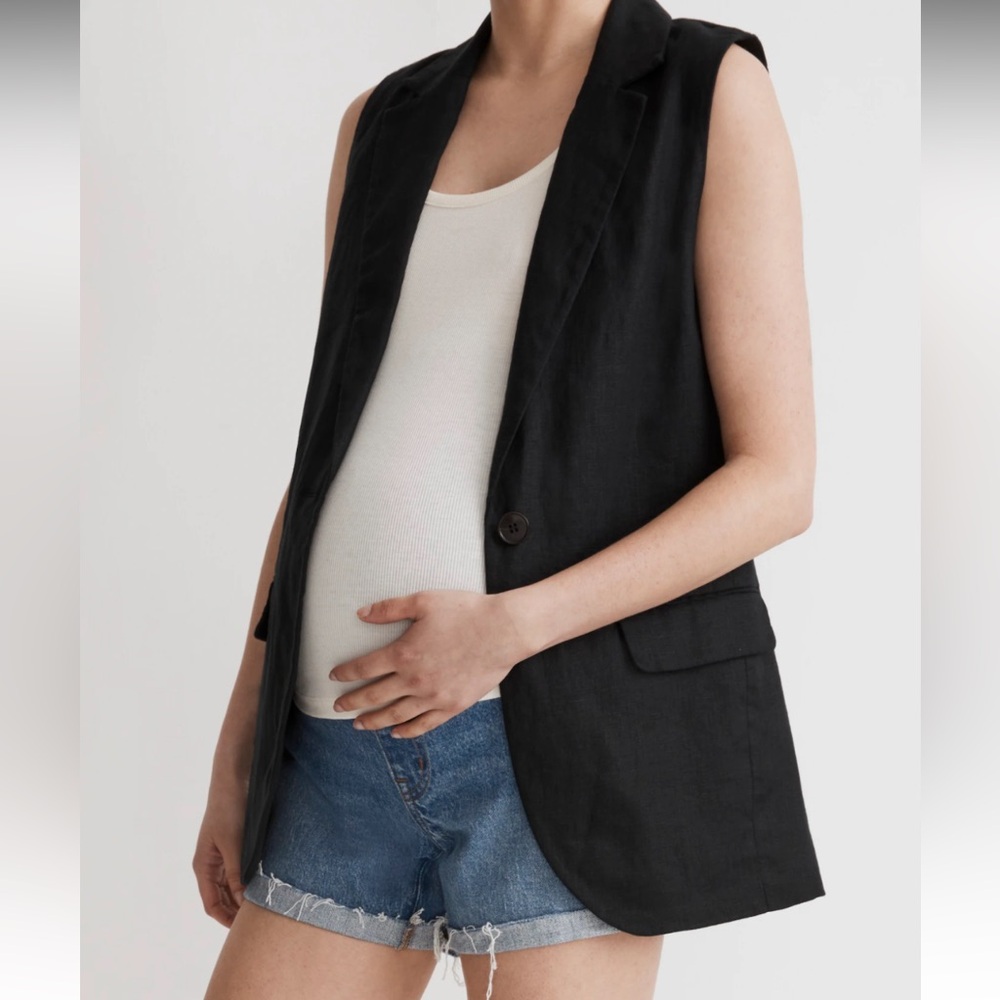 Madewell Maternity Over-the-belly denim shorts - Sz 27